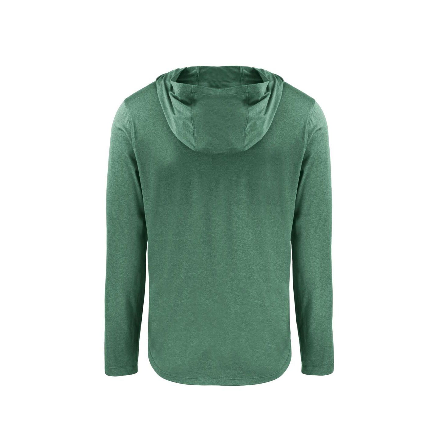 Мужское худи Cutter & Buck Green Notre Dame Fighting Irish Coastline Epic Comfort Eco Long Sleeve T-Shirt — фото 2