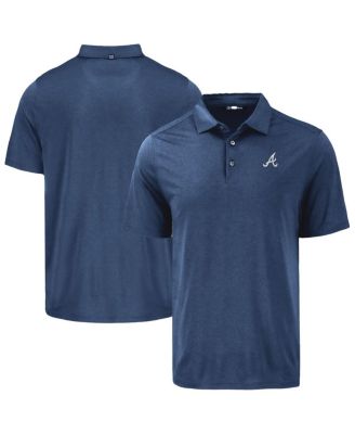 Cutter & Buck - Men's Cutter Buck Navy Atlanta Braves Coastline Epic Comfort Eco Polo