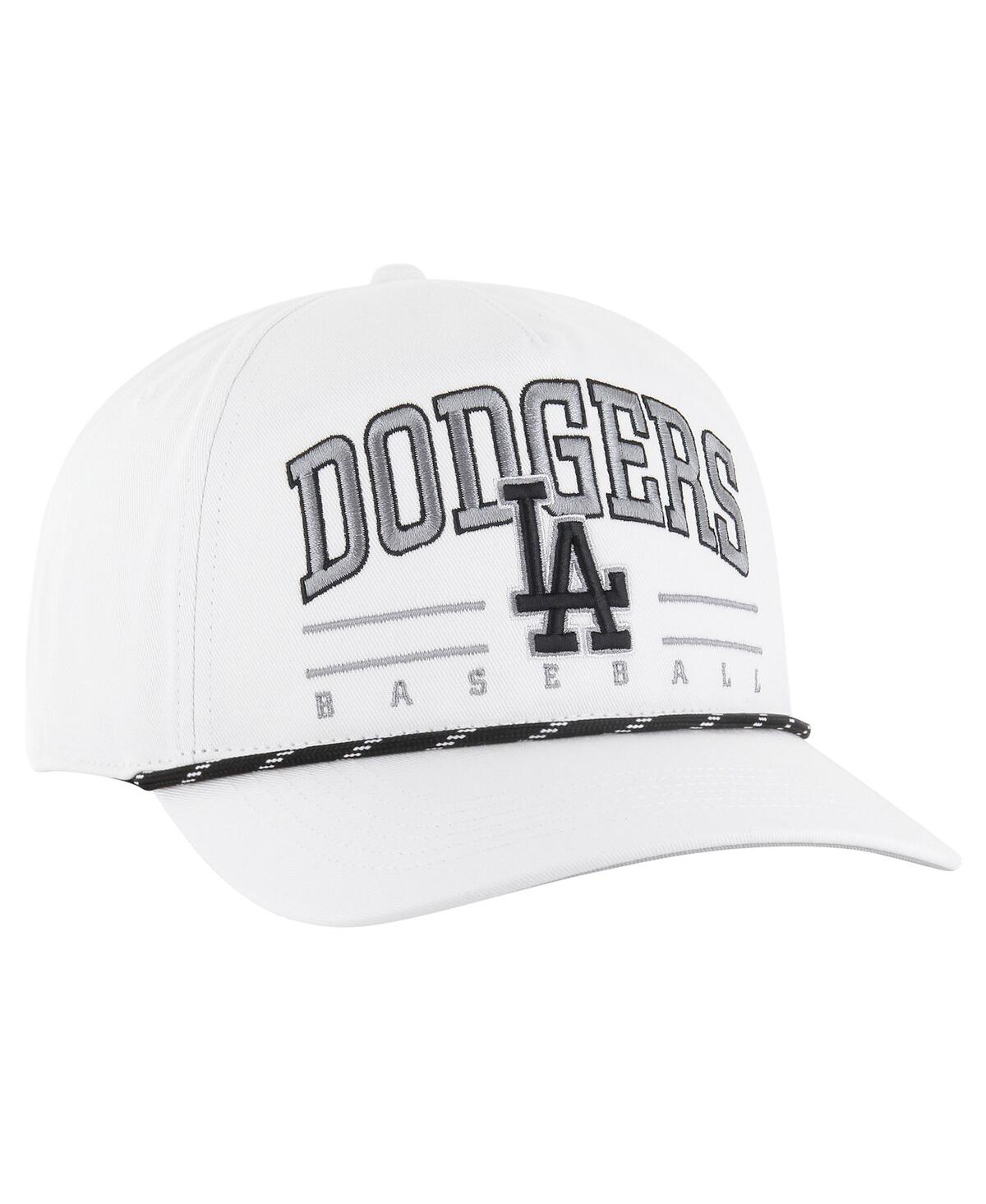 47 Brand Men's White Los Angeles Dodgers Roscoe Speckle Hitch Adjustable Hat In White
