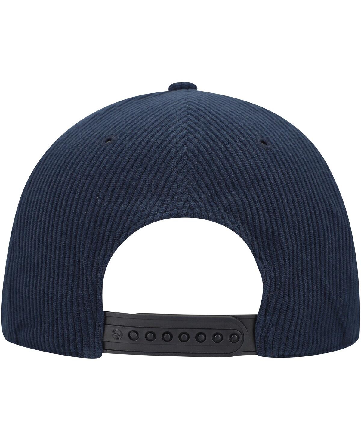 47 Brand Men's Navy Virginia Cavaliers Gridiron Double Header Hitch Adjustable Hat In Navy