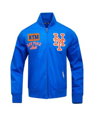 Men's Royal New York Mets Area Code Twill Full-Zip Jacket