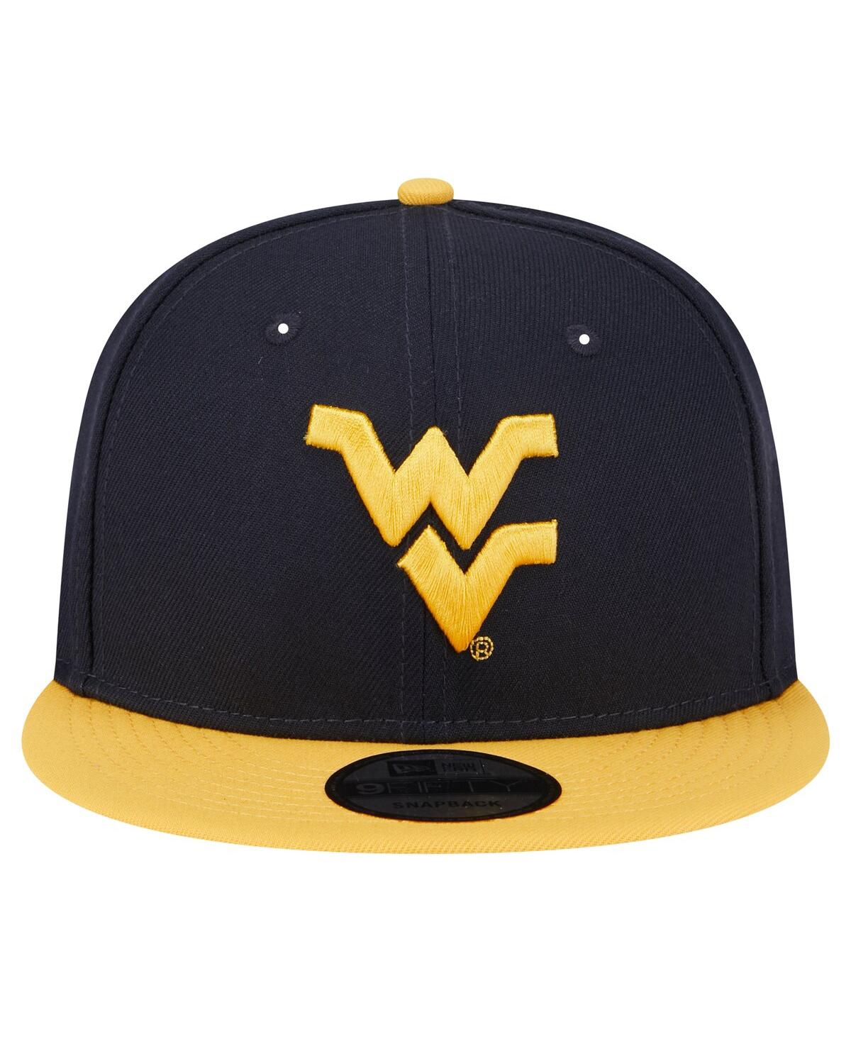 NEW ERA MEN'S NAVY/GOLD WEST VIRGINIA MOUNTAINEERS TWO-TONE 9FIFTY SNAPBACK HAT 
