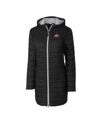 Women's Black Ohio State Buckeyes Rainier PrimaLoft Hooded Long Coat