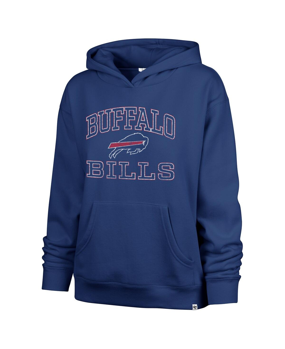 47 BRAND WOMEN'S ROYAL BUFFALO BILLS CLARITY NAOMI PULLOVER HOODIE 