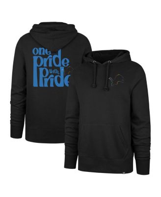 '47 Brand - Men's Black Detroit Lions Pride Headline Pullover Hoodie