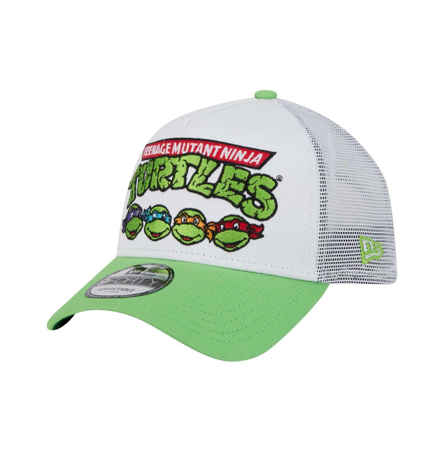 Мужская кепка New Era White Teenage Mutant Ninja Turtles 9FORTY Adjustable Hat — фото 1