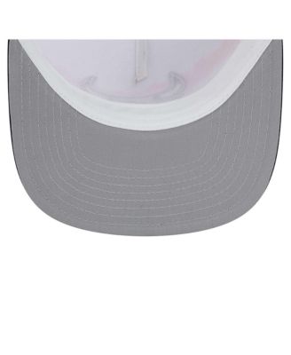 Men's White/Black Chicago Bulls Dip-Dye 9FIFTY A-Frame Trucker Snapback Hat