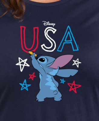 Trendy Plus Size Lilo and Stitch Holidays Graphic Crew Neck T-Shirt