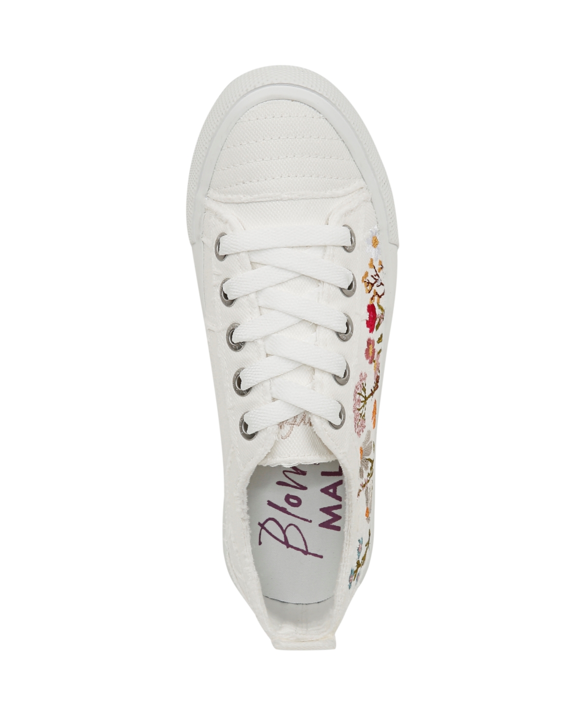 Shop Blowfish Malibu Women's Vivid Lace Up Platform Sneakers In White Canvas