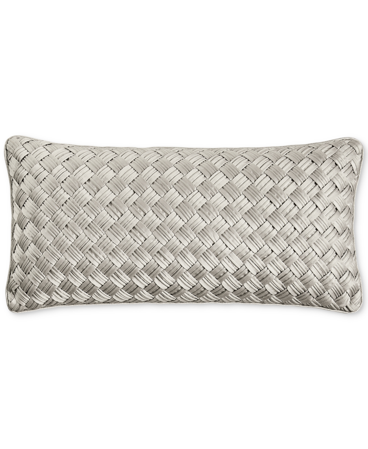 HOTEL COLLECTION BASKETWEAVE DECORATIVE PILLOW, 12" X 24", EXCLUSIVELY AT MACY'S 
