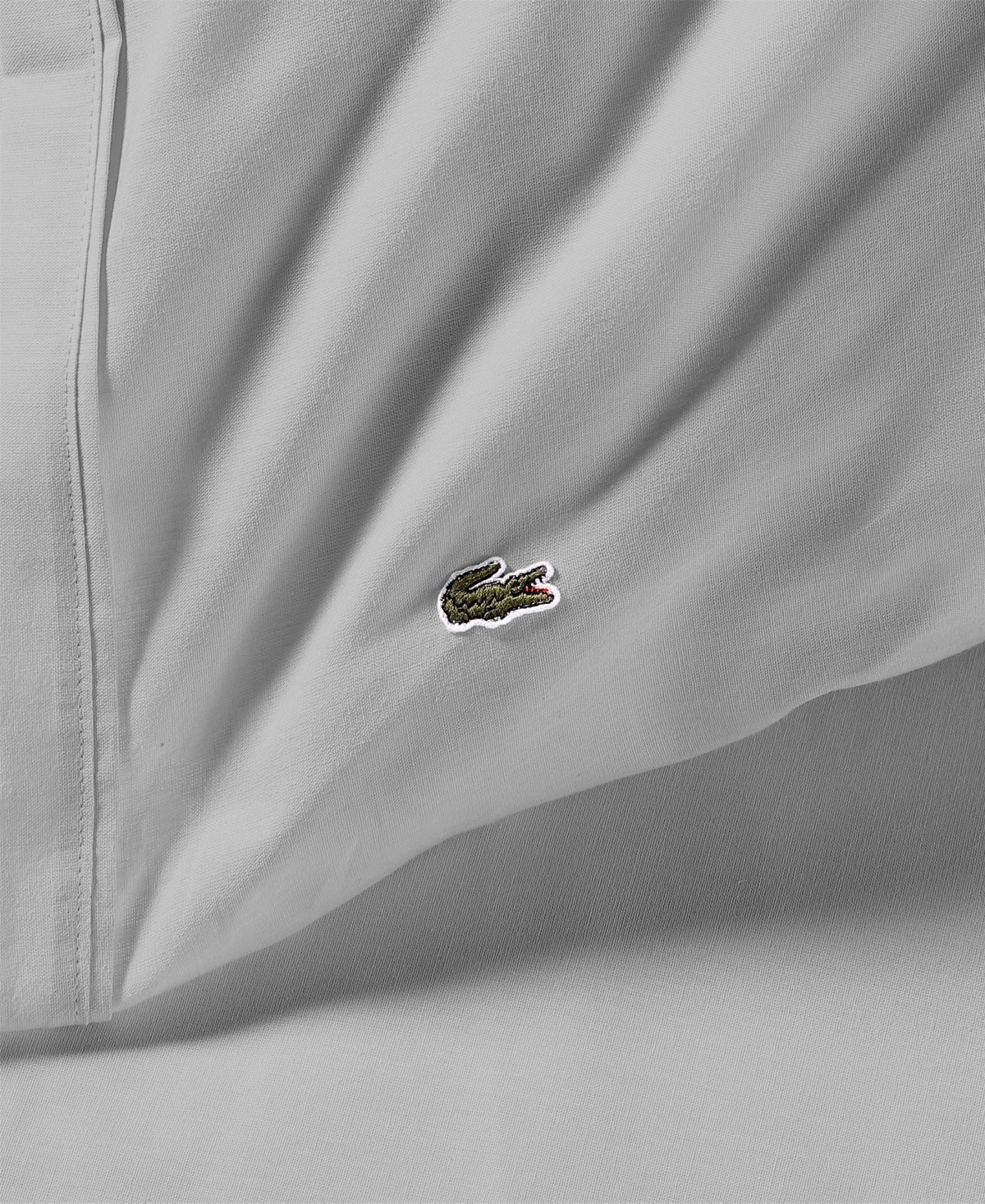 Lacoste Home Solid Cotton Percale Sheet Set, Full