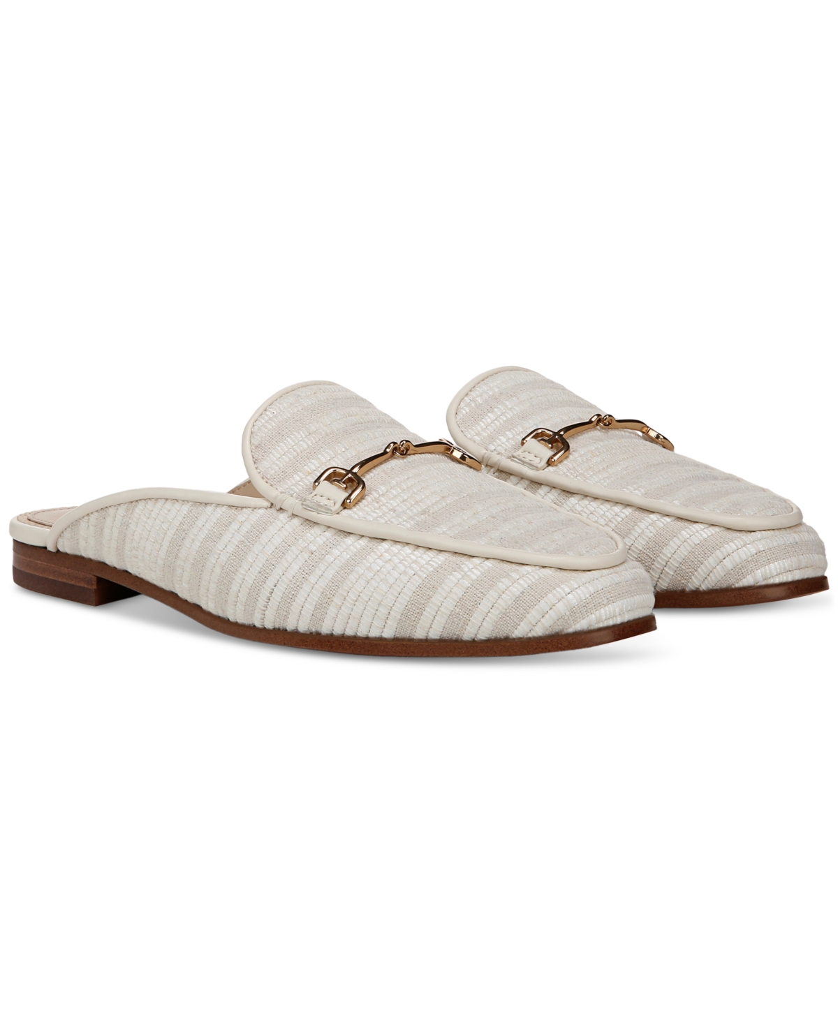Shop Sam Edelman Women's Linnie Tailored Mules In White Natural