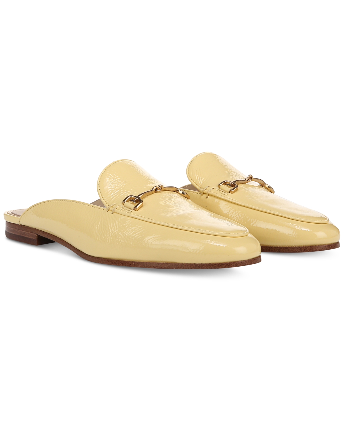 Shop Sam Edelman Women's Linnie Tailored Mules In Buttercup Yellow Leather