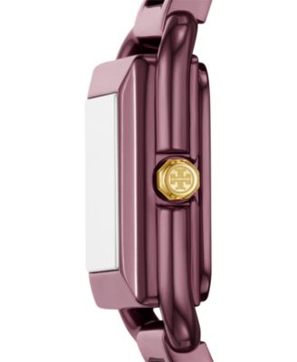 Women's The Kira Square Purple Stainless Steel Bracelet Watch 18mm