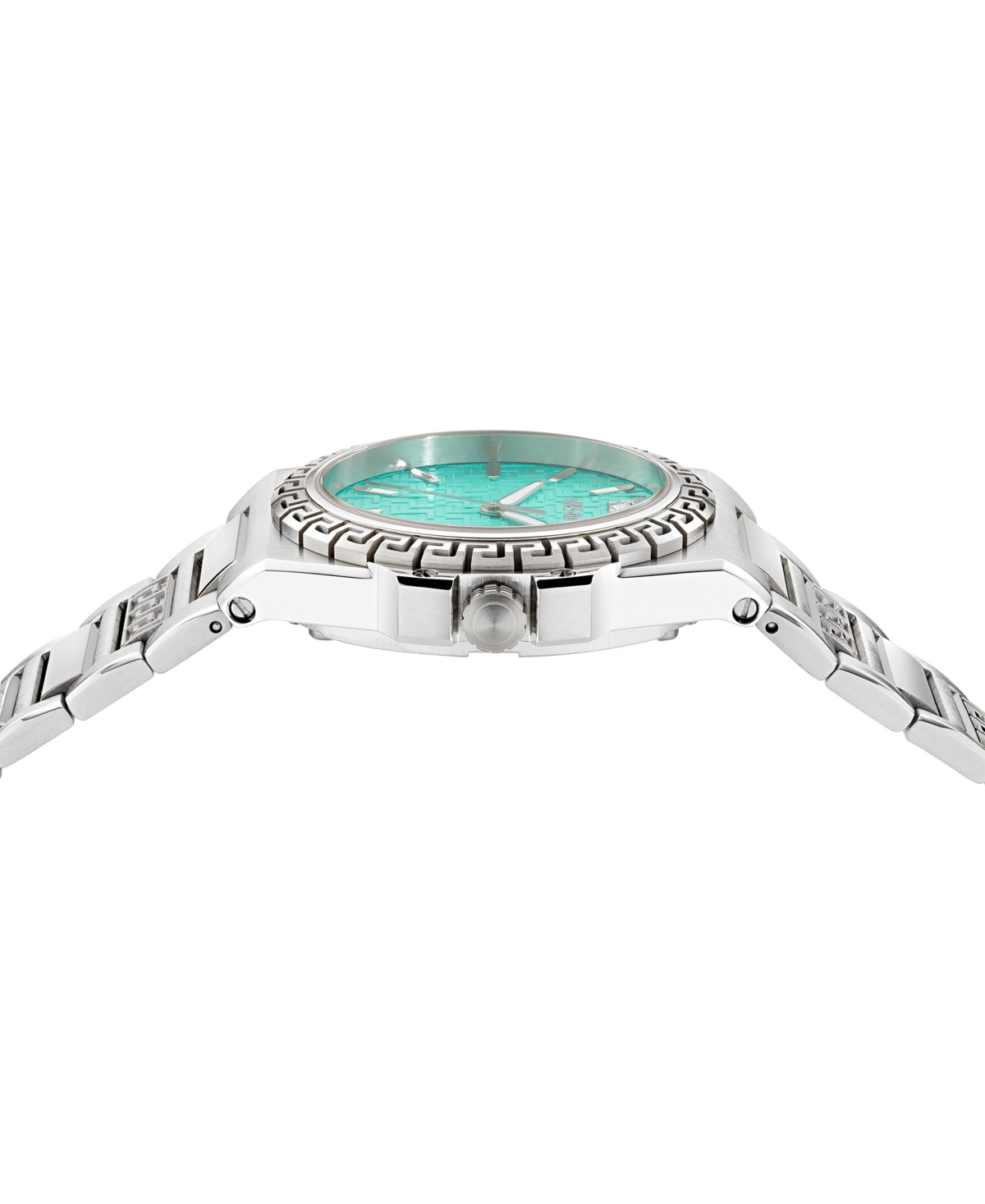 Versace Women's Swiss Greca Reaction Two-tone Stainless Steel Bracelet Watch 38mm In Stainless