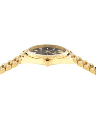 Women's Swiss Millenyium Gold Ion Plated Bracelet Watch 32mm