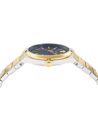 Women's Swiss V-Auria Two-Tone Stainless Steel Bracelet Watch 39mm