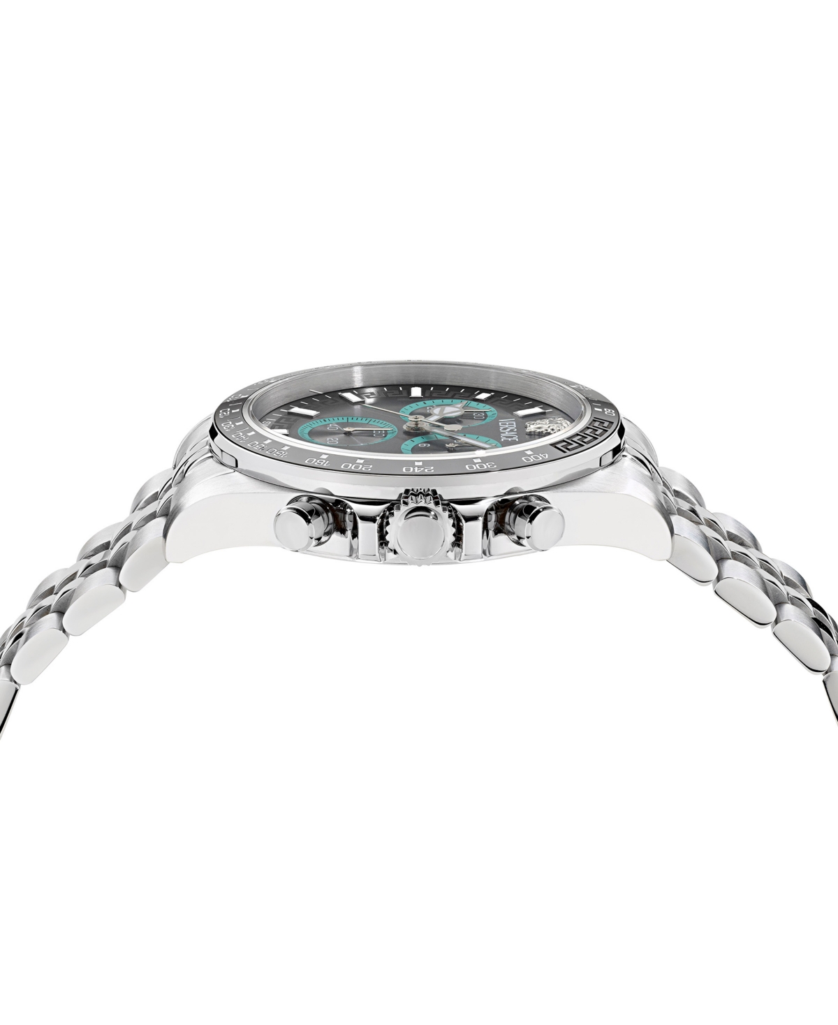 Versace Greca Chrono 43mm In Stainless