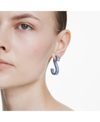 Matrix Ruthenium Plated Drop Earrings