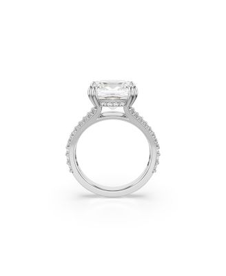 Stilla Rhodium Plated Square Cut Ring