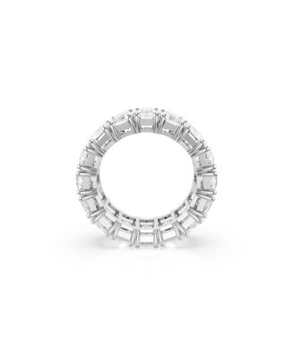 Matrix Vittore Rhodium Plated Baguette Cut Ring