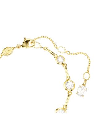 Imber Mixed Round Cuts White Gold-Tone Plated Tennis Bracelet