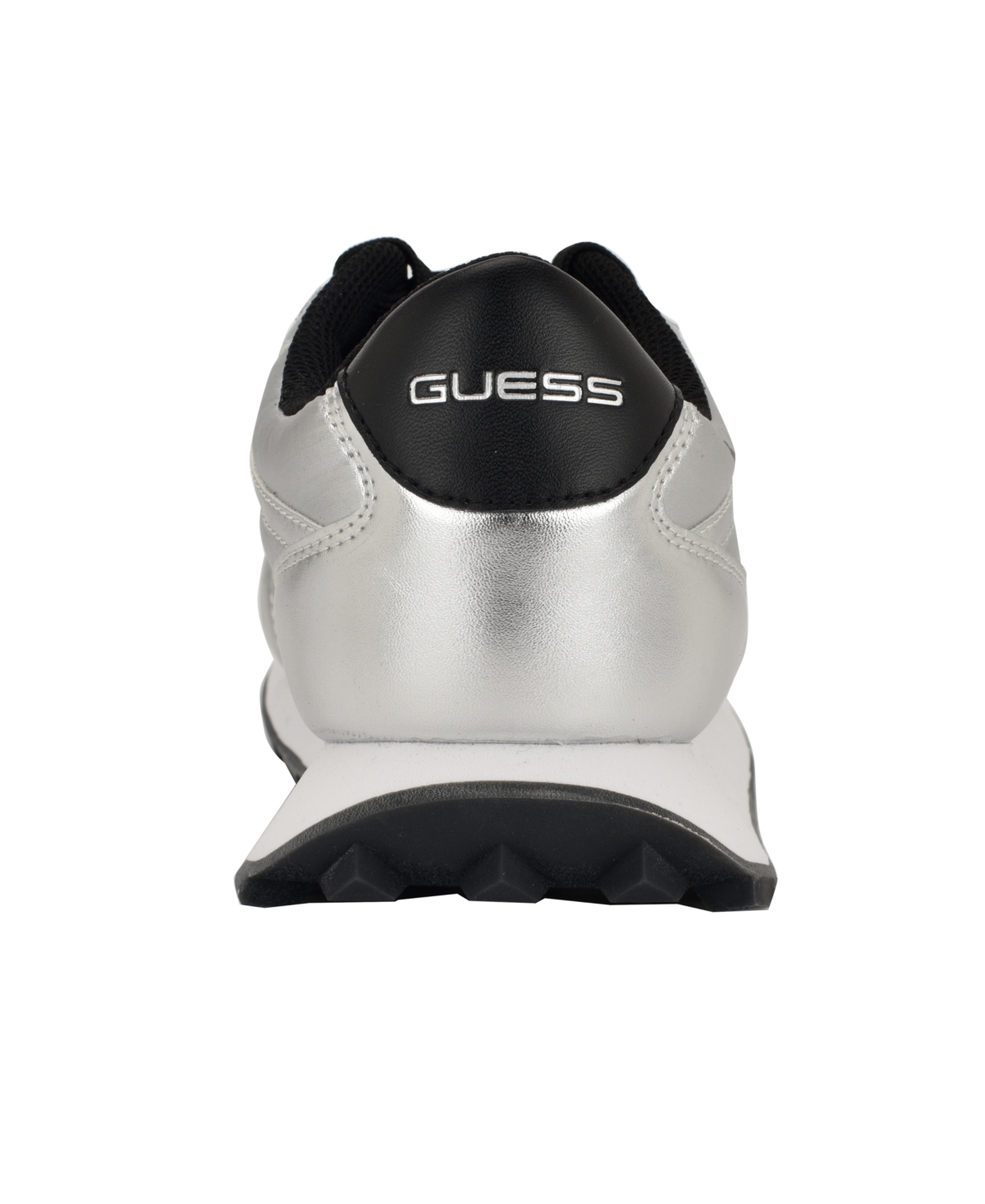Guess Men's Dorion Lace Up Fashion Jogger Sneakers In Silver
