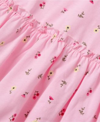 Big Girls Plus Short Sleeve Gathered Waist Tunic Top