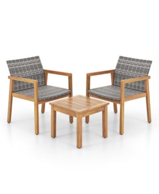 3 Pieces Patio Furniture Set  with Chair