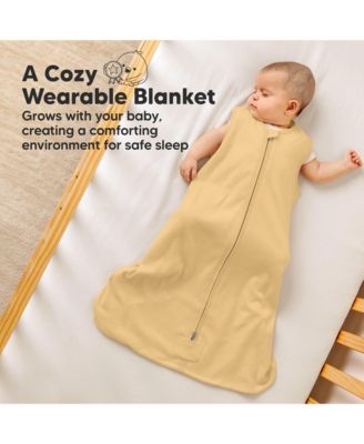 2-Pack Snooze Baby Sleep Sacks, Cotton Wearable Blanket, Soft Toddler Sleeping Bag, Smooth Zipper