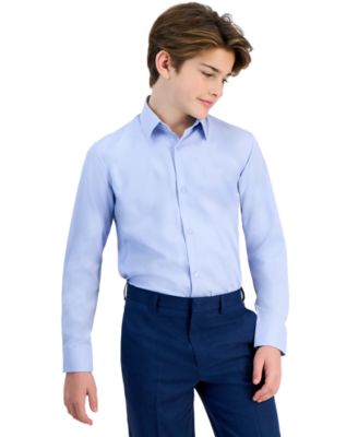 Big Boys Performance Stretch Button Down Dress Shirt