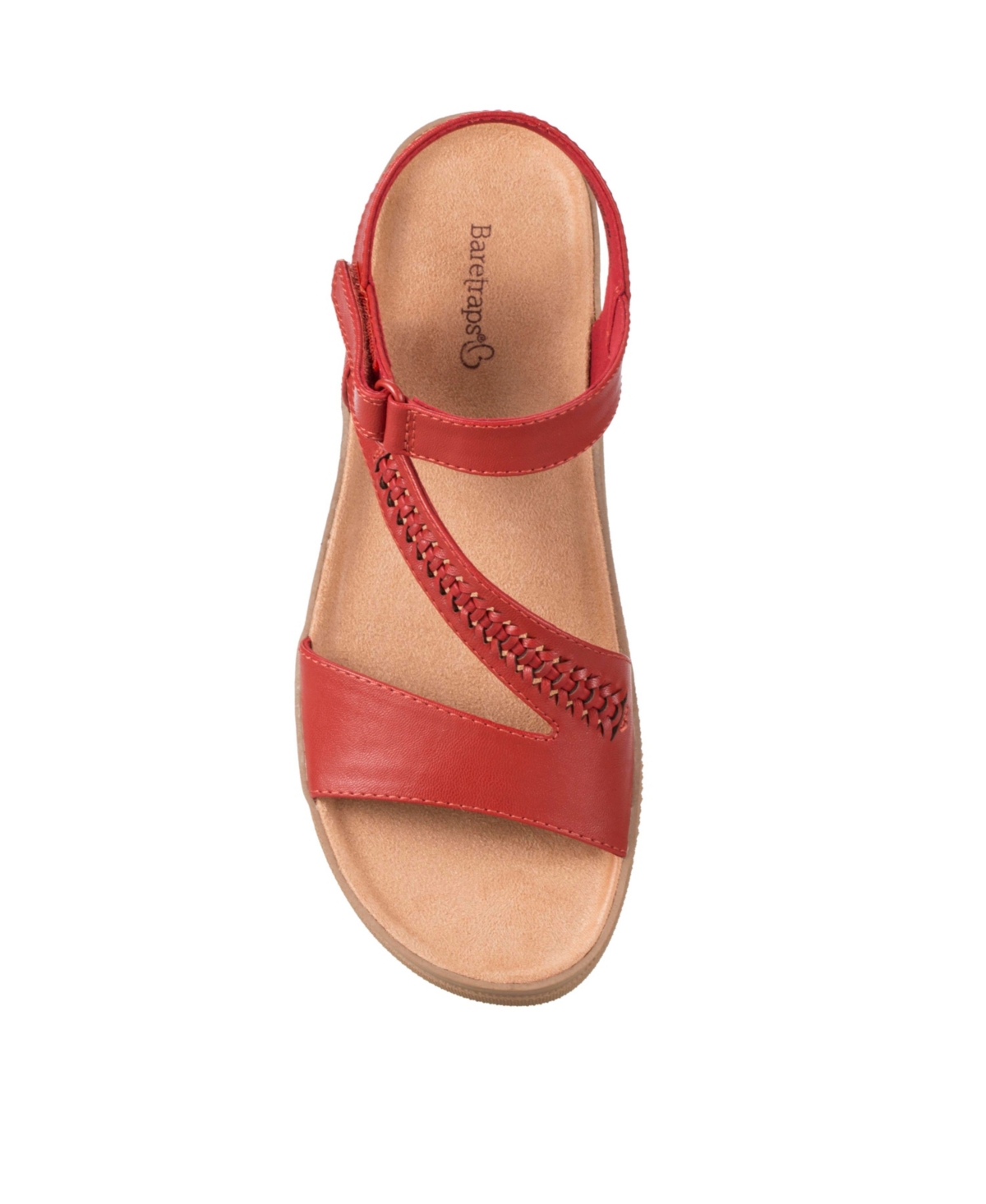 Shop Baretraps Women's Frolick Asymmetrical Wedge Sandals In Cherry Red
