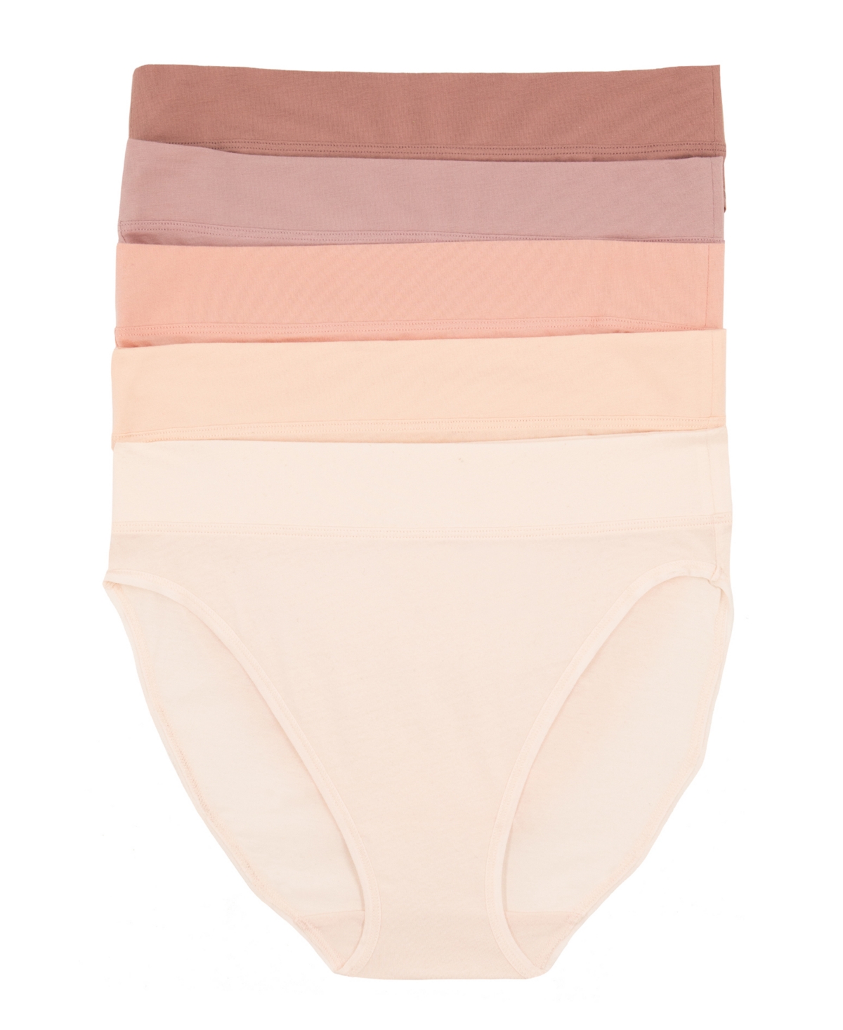 Women's 5-Pack Pima Cotton Hi-Cut Panty - City Basics