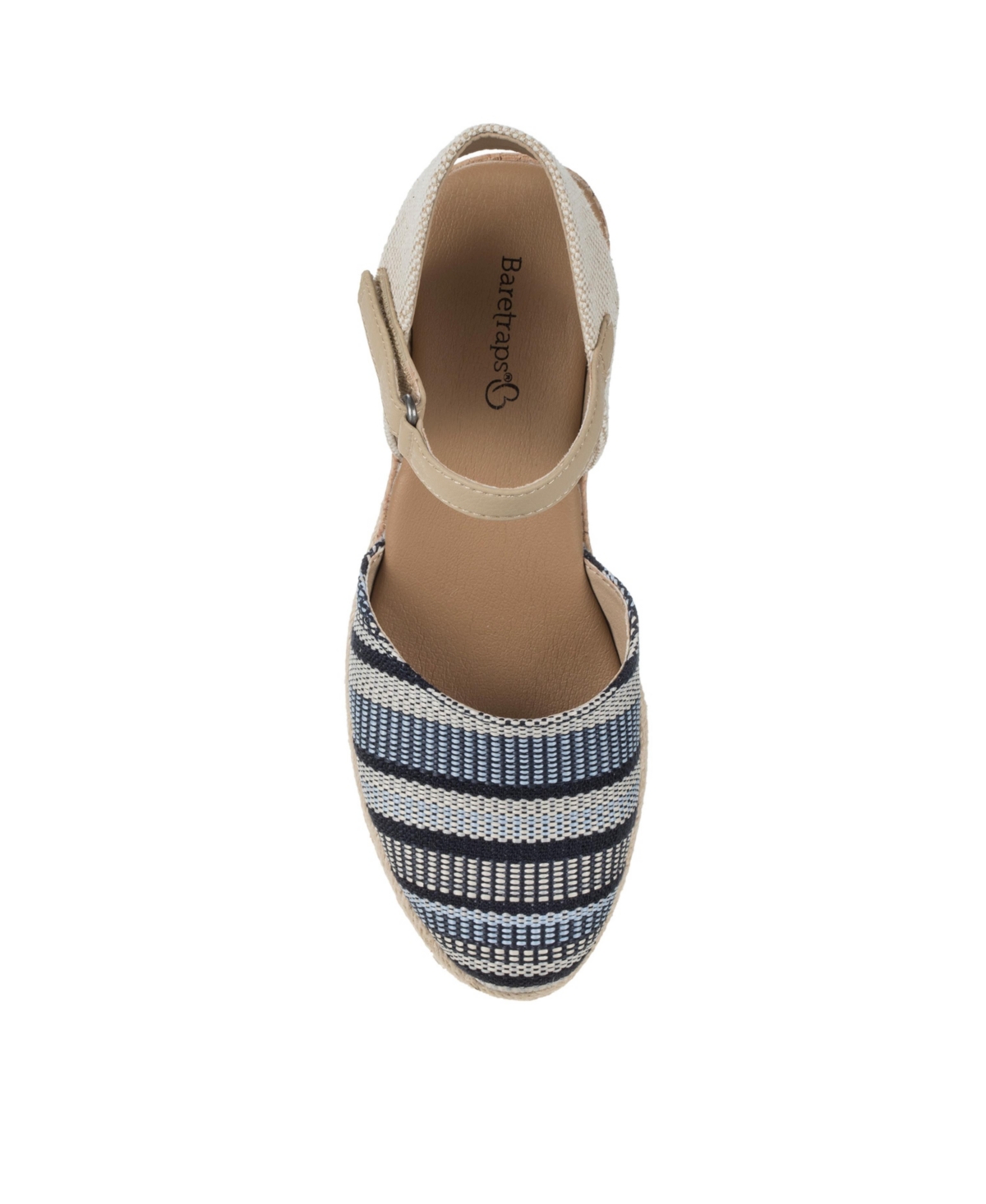 Baretraps Women's Alycia Closed Toe Wedge Sandals In Navy Multi