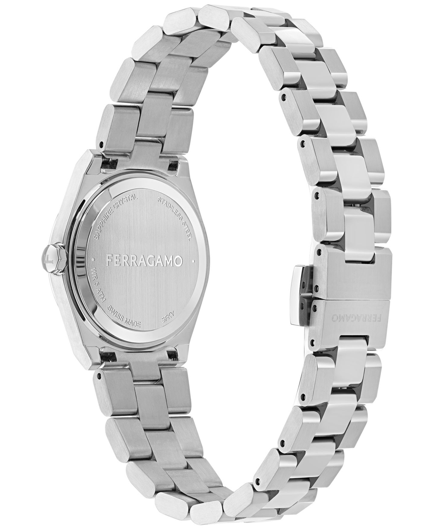 Женские часы Ferragamo Swiss Vega Upper East Stainless Steel Bracelet Watch 28mm — фото 3