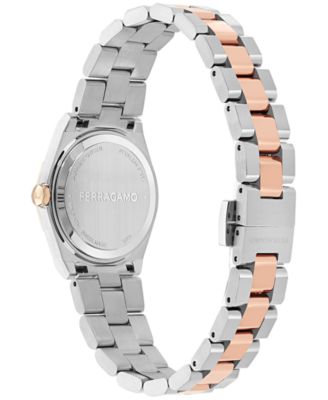 Women's Swiss Vega Upper East Two-Tone Stainless Steel Bracelet Watch 28mm