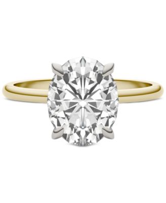 Classic Basket Solitaire Engagement Ring (3 ct. t.w.) in Two-Tone 14k Gold