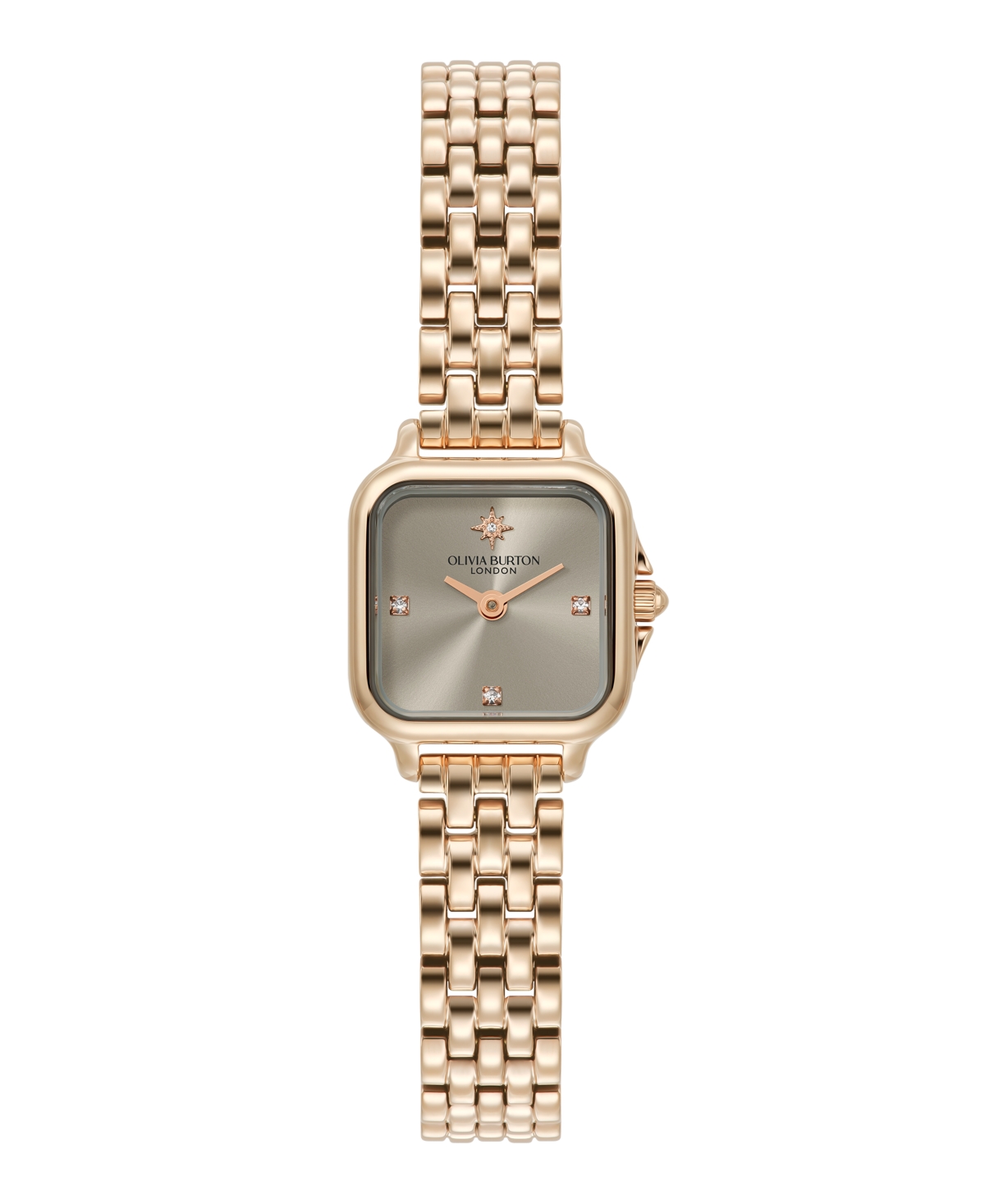 Olivia Burton Women's Grosvenor Mini Rose Gold Tone Bracelet Watch, 20mm In Rose Gold