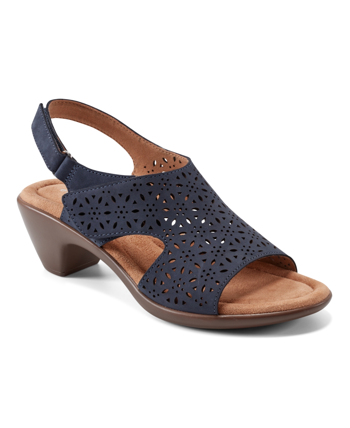 Easy Spirit Women's Calix Slingback Sandals In Navy Nubuck