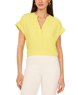Vince Camuto - Women's V-Neck Cap-Sleeve Top