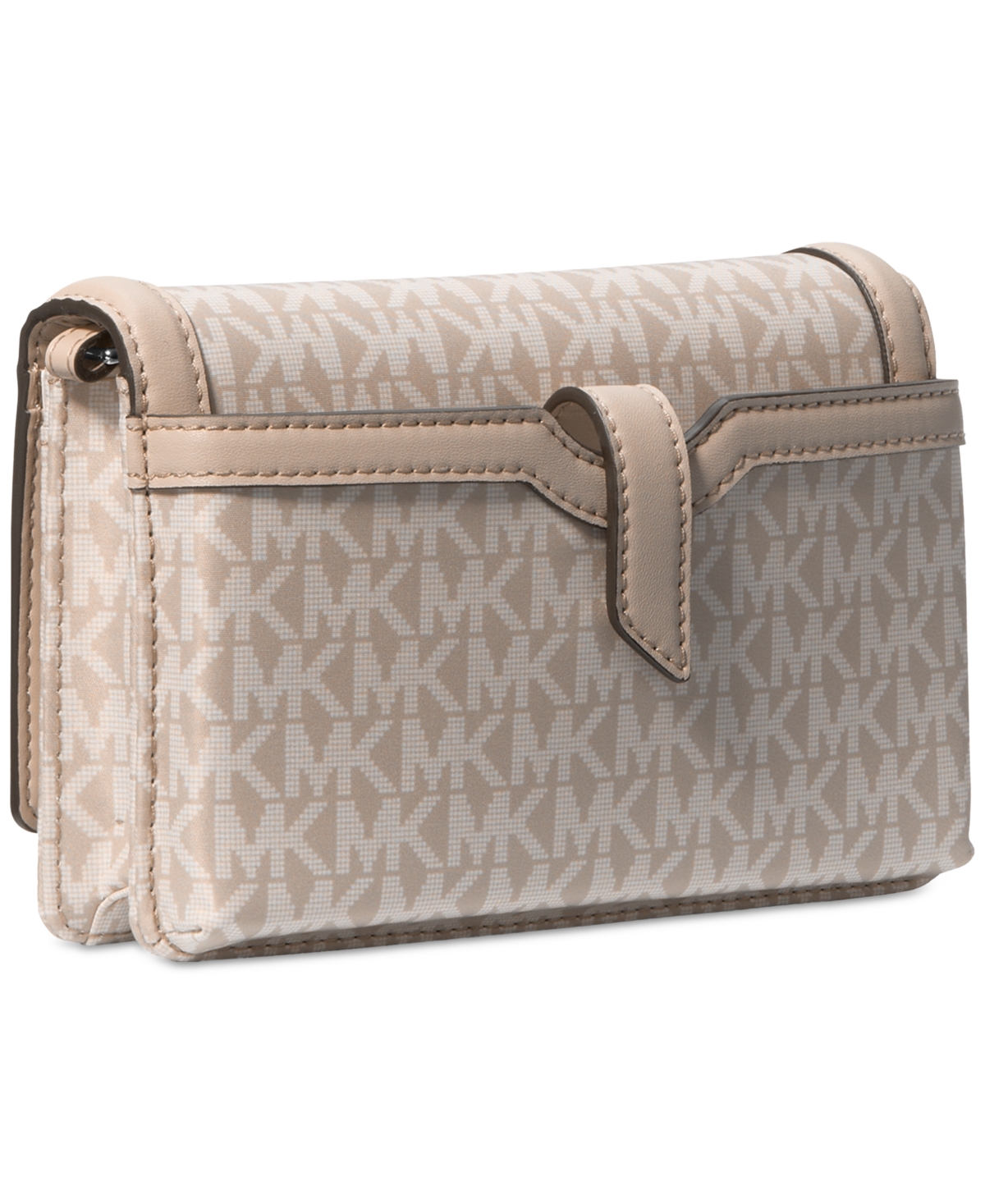 Michael Kors Michael  Jet Set Mini Phone Webbing Crossbody In Light Sand