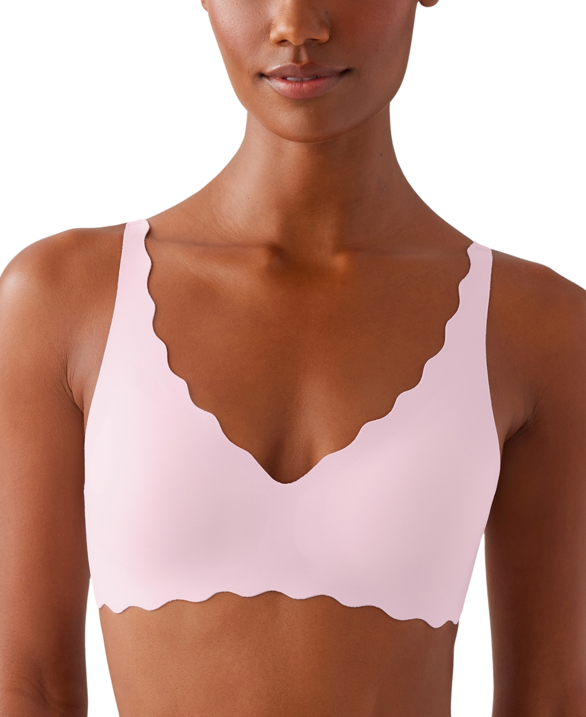 by Wacoal Women's b.wow'd Wirefree Bralette 952287 - Pink-a-boo