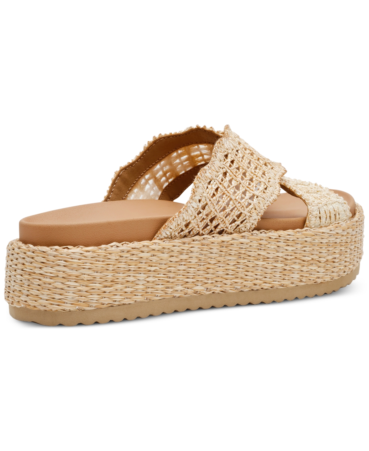 Dv Dolce Vita Women's Sivan Crisscross Platform Sandals In Natural Raffia