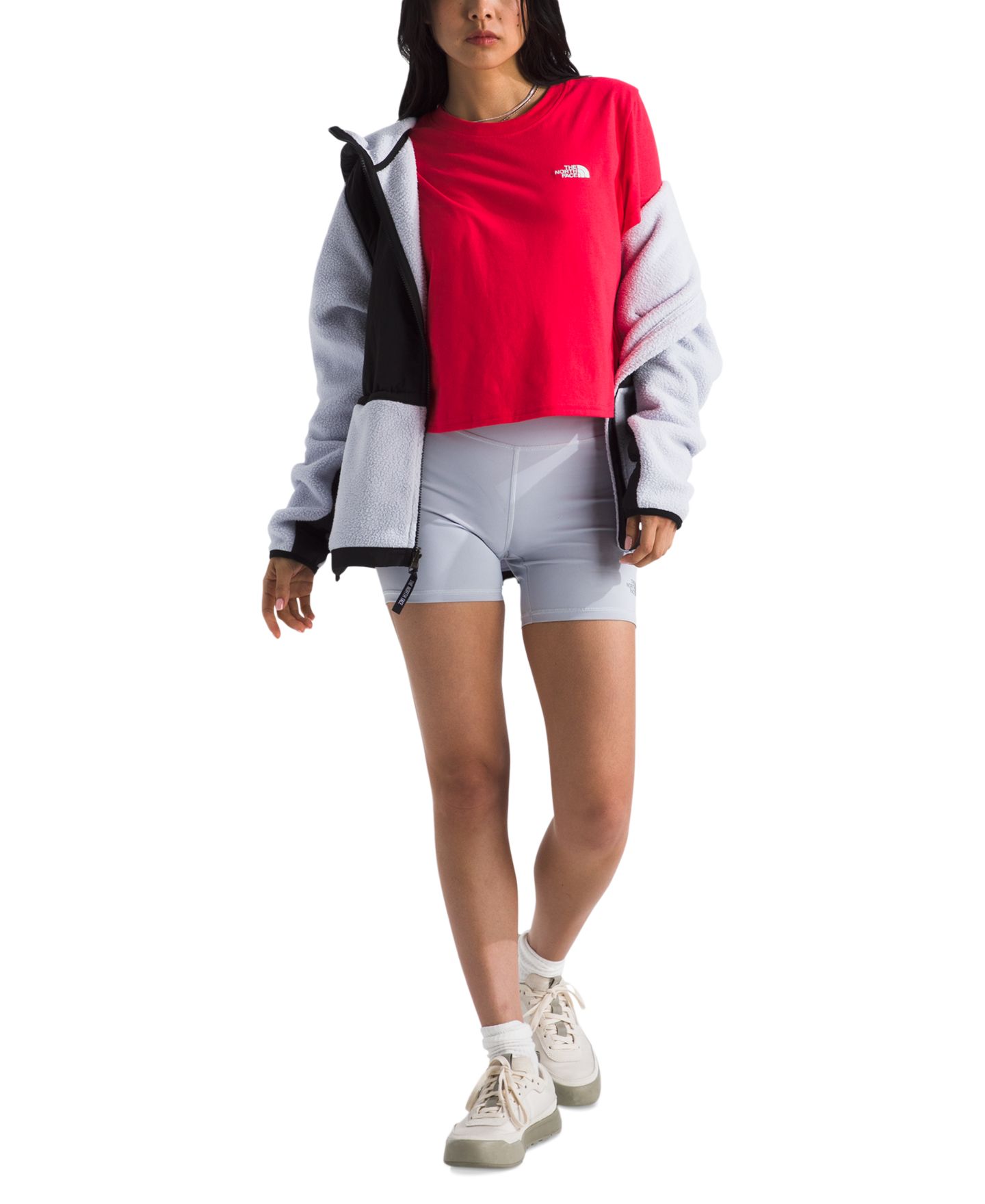 Женская футболка The North Face Evolution Crewneck, цвет: Hibiscus — фото 2