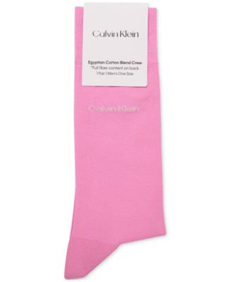 Men's Socks, Giza Cotton Flat Knit Crew