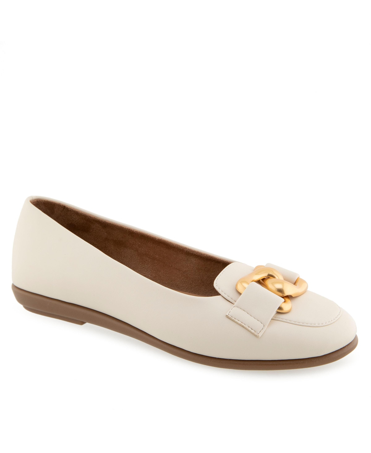 AEROSOLES WOMEN'S BELL ALMOND TOE BALLET FLATS 