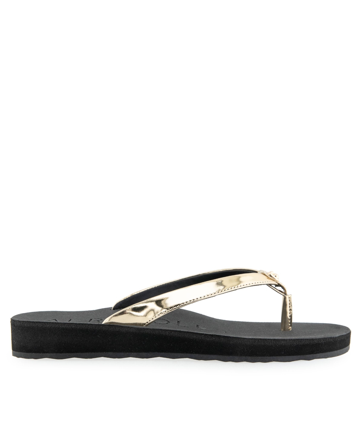 AEROSOLES WOMEN'S JACE ROUND TOE THONG SANDALS 