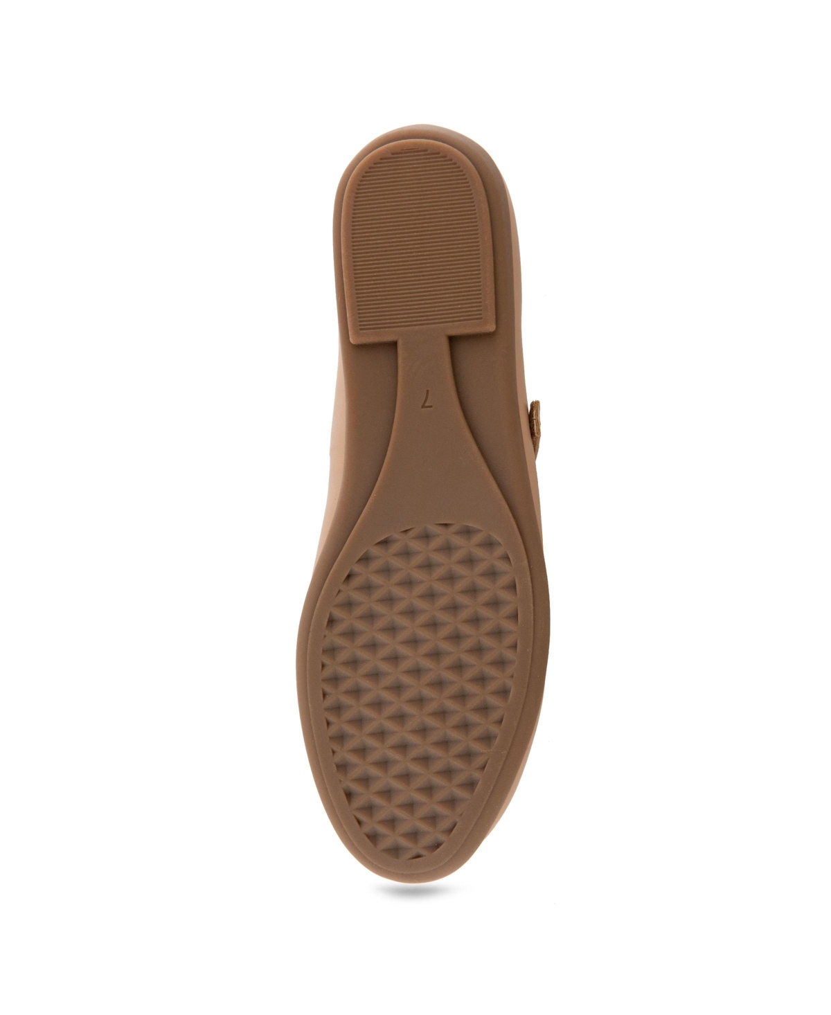 Shop Aerosoles Women's Baylee Round Toe Mary Jane Flats In Beige Bisque Faux Leather