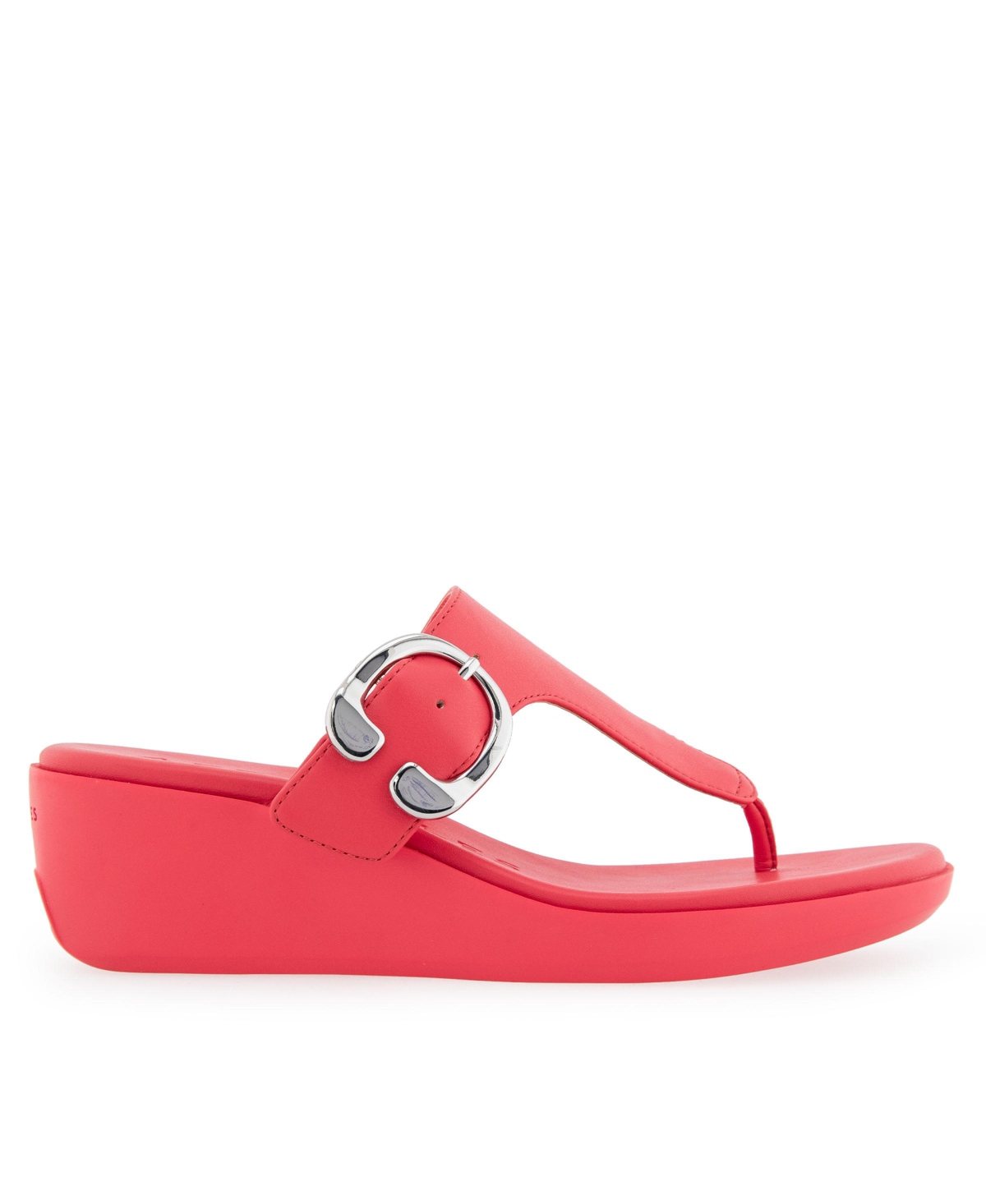 AEROSOLES WOMEN'S IZOLA ROUND TOE WEDGE SANDALS 