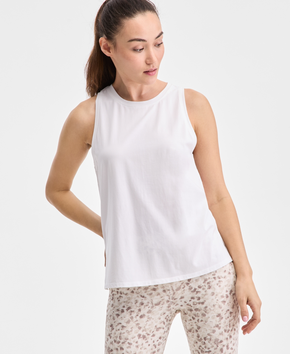 Women's Essential Cotton Tank Top, Exclusively at Macy's - Minty Mint